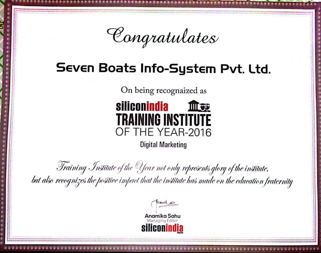 Awards 32 - silicon india certificate