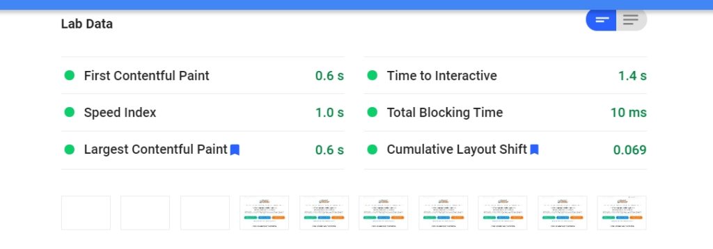 How to speed up your website - How to improve page load time 4 - 7boats academy page speed score