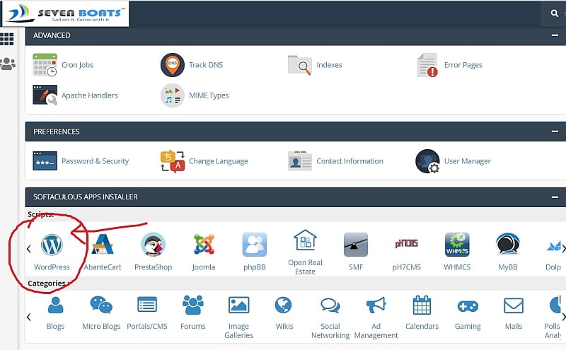 install wordpress automatically from cPanel - blogging tips
