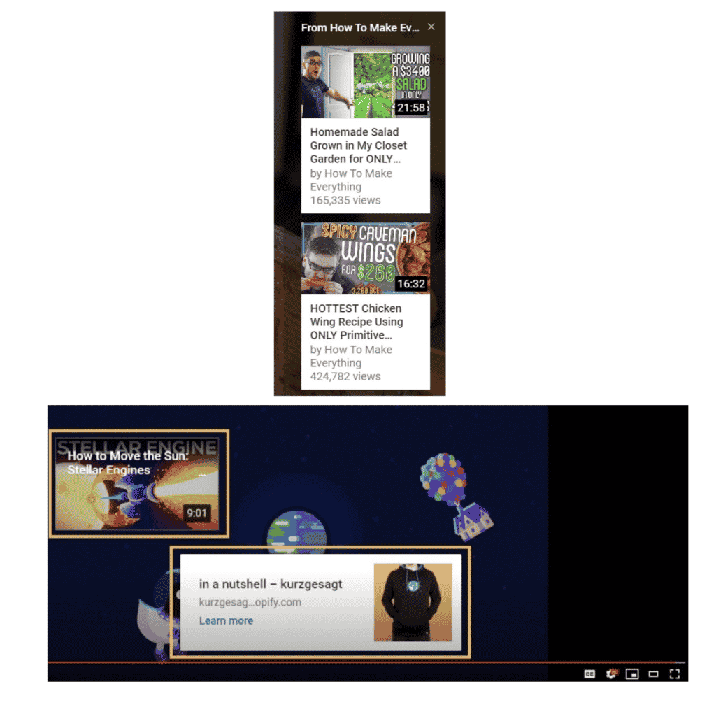Youtube SEO - cards & end screens