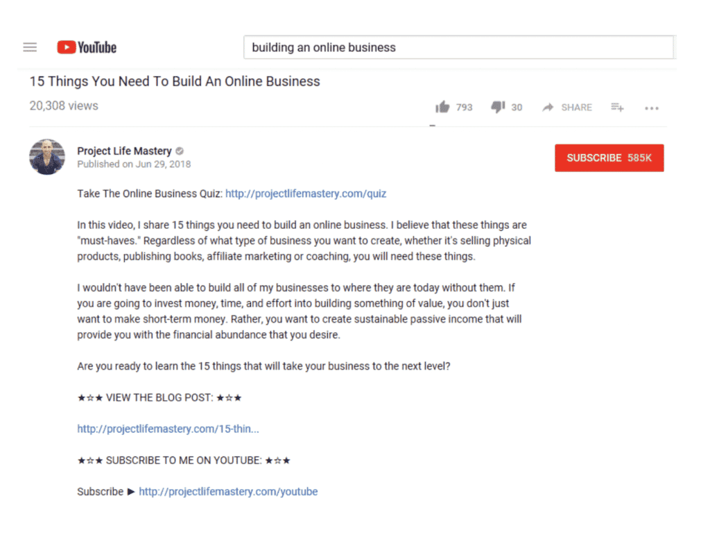 Youtube seo - linking back to your website and other urls